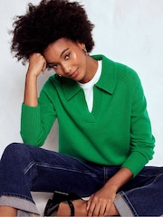 Boden Green Marion Merino Henley Jumper - Image 1 of 7