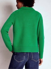 Boden Green Marion Merino Henley Jumper - Image 3 of 7