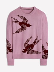Boden Pink Natasha Novelty Jumper - Image 5 of 6
