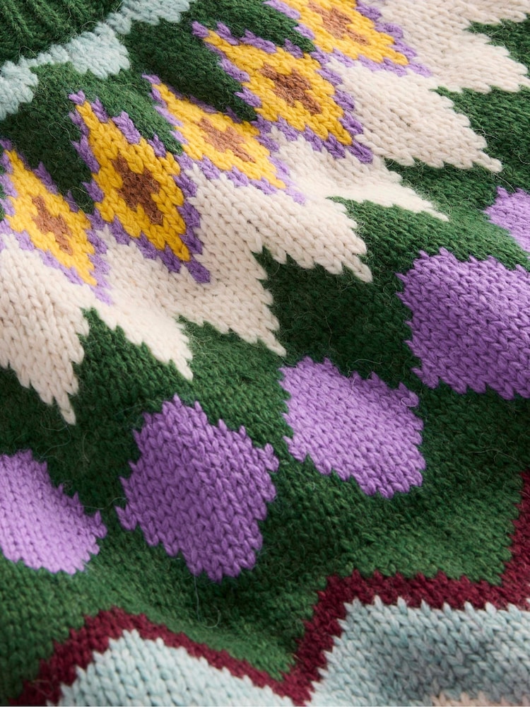 Boden Green Eleanor Fair Isle Jumper - Image 2 of 2