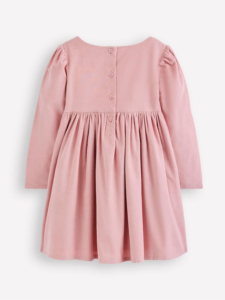 Boden Pink Corduroy Appliqué Dress - Image 2 of 3