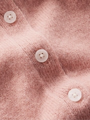 Boden Pink Collared Tie Front Cardigan - Image 6 of 6