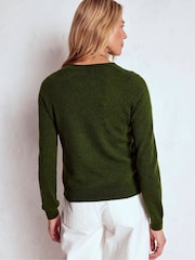 Boden Green Eva Cashmere Crew Neck Jumper - Image 3 of 7