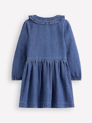 Boden Blue Denim Embroidered Collar Dress - Image 2 of 3