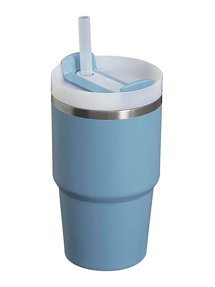 Stanley Indigo Quencher H2.0 Flow State Tumbler 0.6L Water Bottle - Image 2 of 3 Stanley Indigo Quencher H2.0 Flow State Tumbler 0.6L Water Bottle - Image 2 of 3