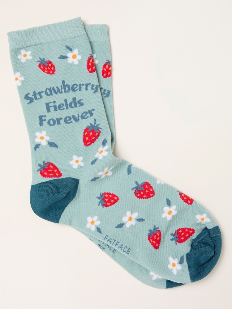 FatFace The Beatles Strawberry Fields Socks - Bild 1 von 2 FatFace The Beatles Strawberry Fields Socks - Bild 1 von 2