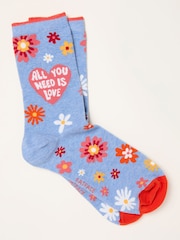 FatFace The Beatles All You Need Is Love Socks - صورة 1 من 2