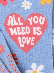 FatFace Pink The Beatles All You Need Is Love Socks - Image 2 of 2