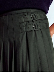 Boden Green Josephine Kilt Midi Skirt - Image 2 of 6