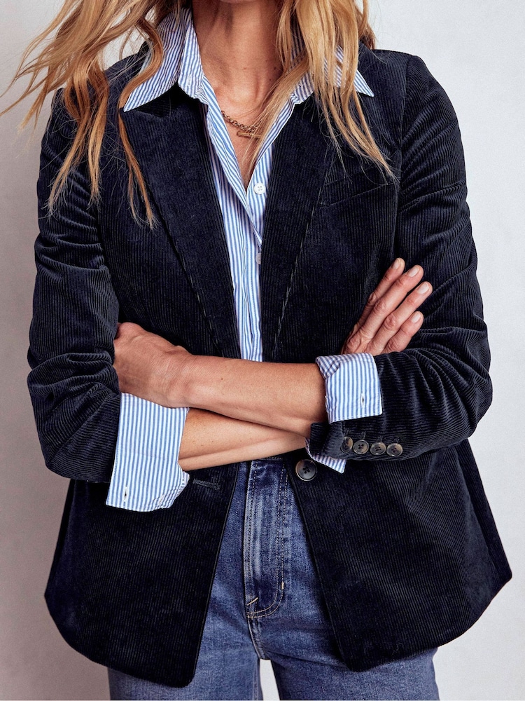 Boden Blue Stamford Cord Blazer - Image 2 of 6 Boden Blue Stamford Cord Blazer - Image 2 of 6
