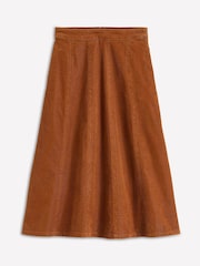 Boden Brown Joy Cord Midi Skirt - Image 5 of 5