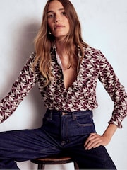 Boden Purple Sienna Cord Shirt - Image 1 of 5