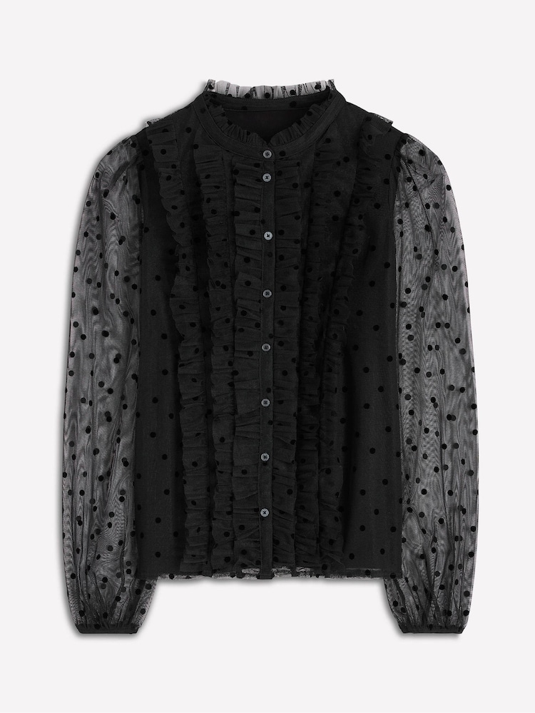 Boden Frilled Tulle Blouse - Imagem 5 de 5