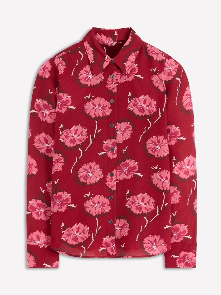 Boden Red Sienna Silk Shirt - Image 5 of 5 Boden Red Sienna Silk Shirt - Image 5 of 5