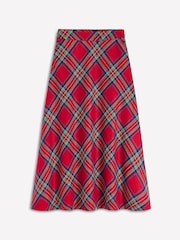 Boden Red Hayley Wool Midi Skirt - Image 6 of 6