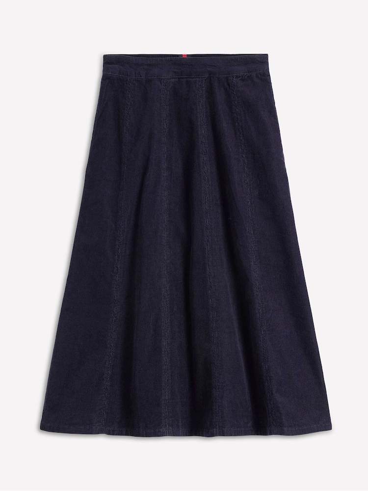 Boden Blue Joy Cord Midi Skirt - Image 5 of 5
