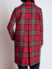 Boden Red Edinburgh Swing Coat - Image 3 of 5