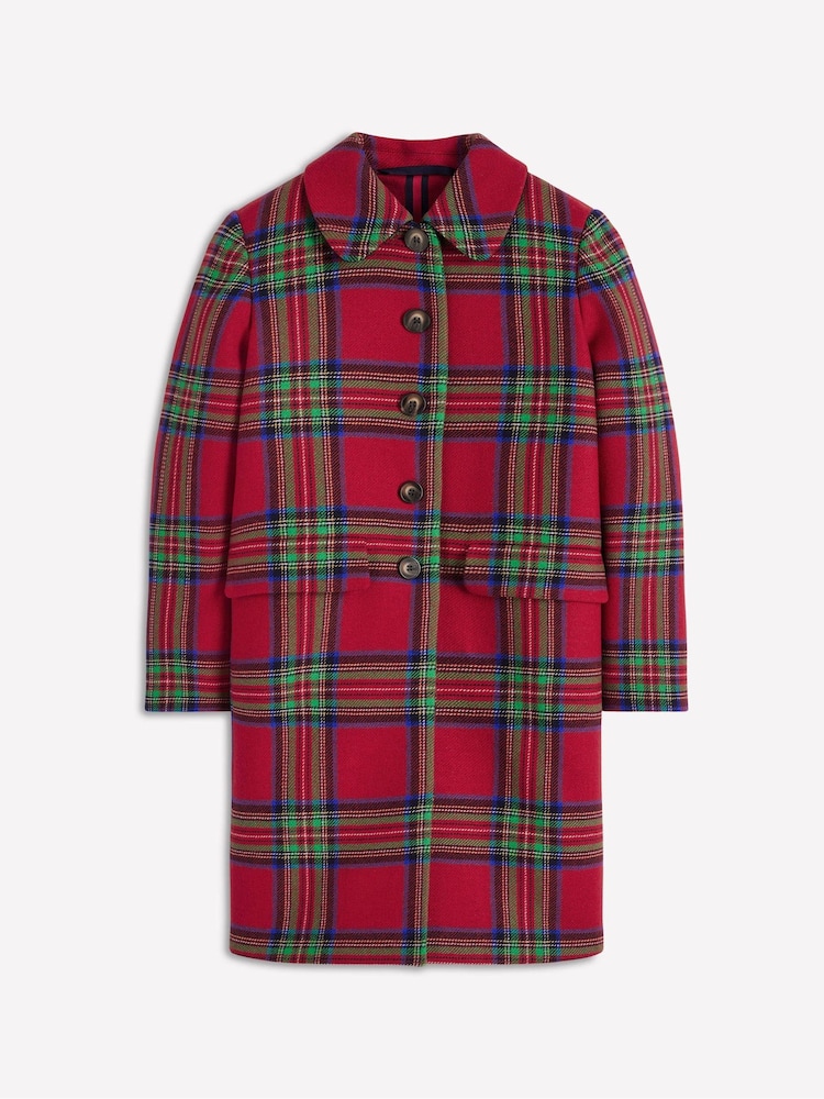 Boden Red Edinburgh Swing Coat - Image 5 of 5 Boden Red Edinburgh Swing Coat - Image 5 of 5