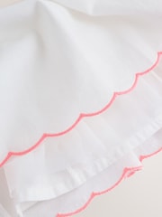 Nyeupe - Woven Baby Dress and Knickers Set 2 Piece (0mths-2yrs) - Picha 7 kati ya 11