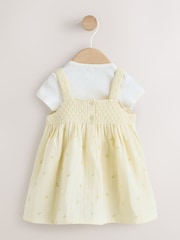 Yellow Lemon Crochet Pinafore And Bodysuit 2 Piece Set (0mths-2yrs) - Image 4 of 11