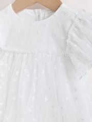 White Bow Mesh Baby Dress (0mths-2yrs) - Image 3 of 7