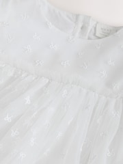 White Bow Mesh Baby Dress (0mths-2yrs) - Image 4 of 7