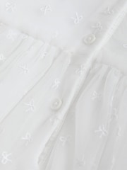 White Bow Mesh Baby Dress (0mths-2yrs) - Image 6 of 7