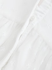 White Bow Mesh Baby Dress (0mths-2yrs) - Image 7 of 7