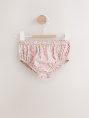 Rozā ziedu - Woven Baby Dress and Knickers Set 2 Piece (0mths-2yrs) - Attēls 3 no 9