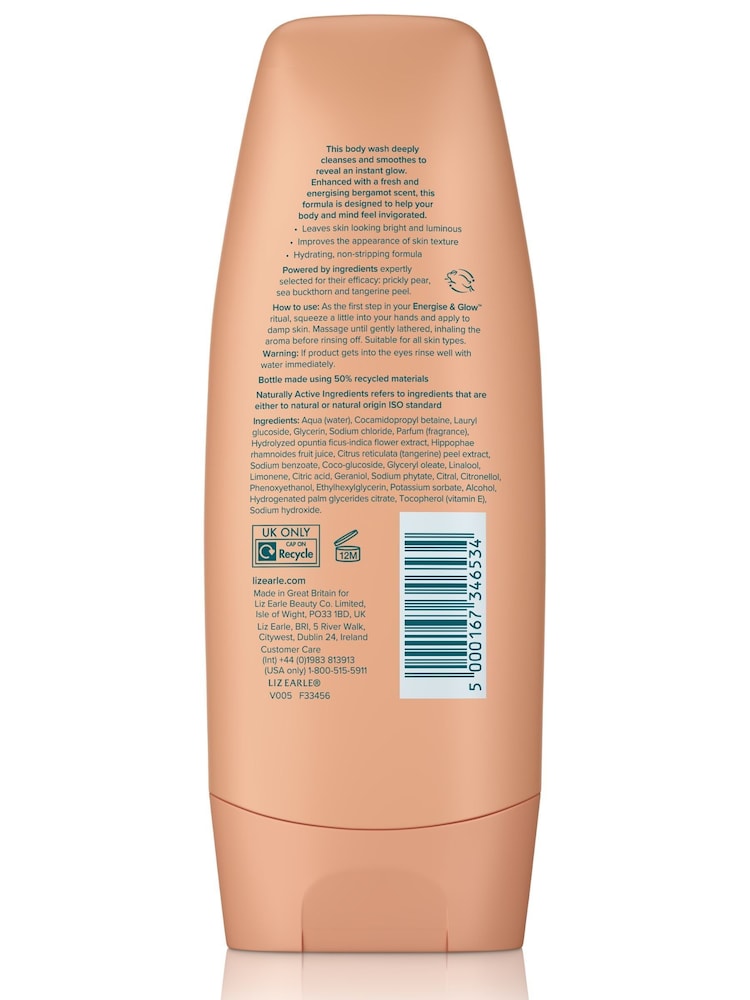 Liz Earle Energise and Glow Body Wash 200ml - Image 4 of 4 Liz Earle Energise and Glow Body Wash 200ml - Image 4 of 4
