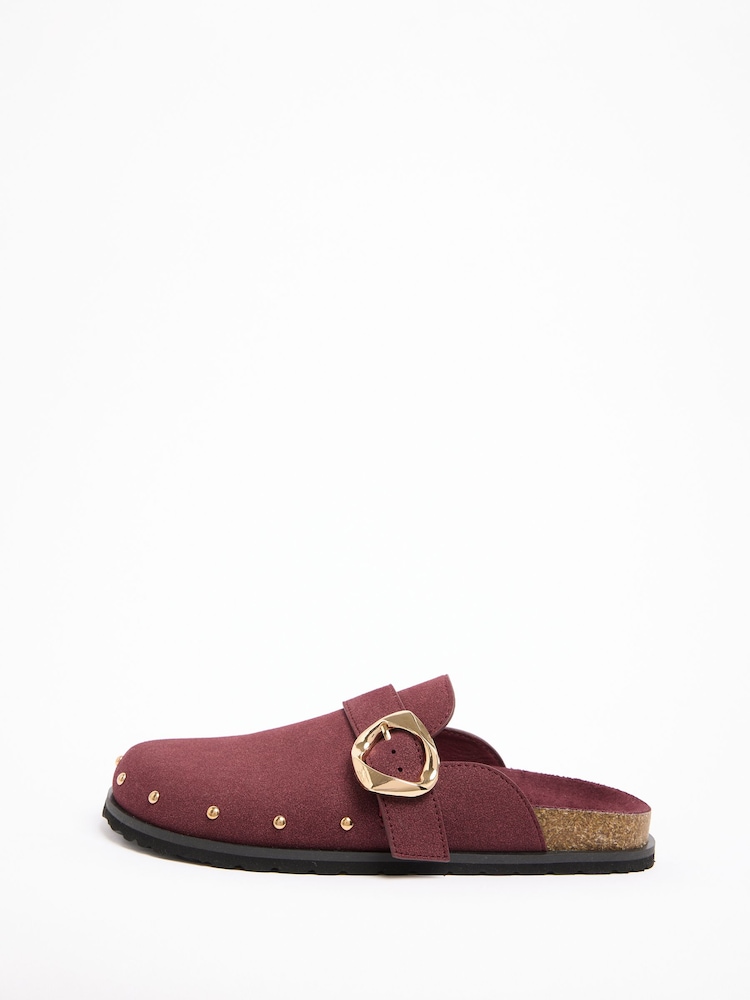 Burgundsko rdeča - Friends Like These cokle iz umetnega semiša z zakovicami in zakovicami - Slika 6 iz 6