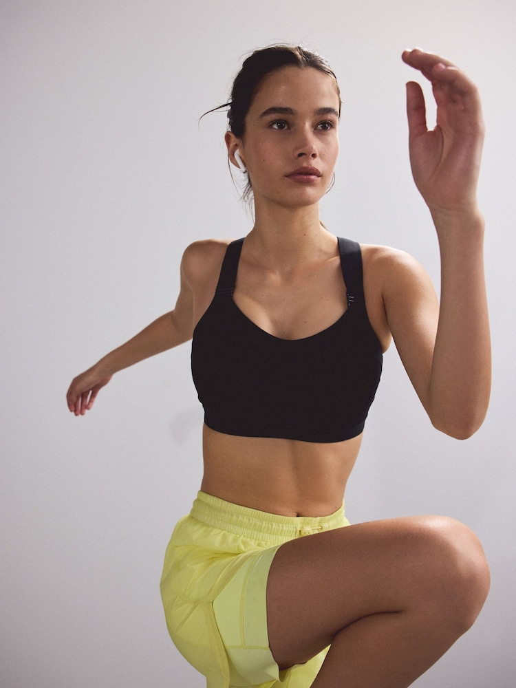 Black Zero Bounce High Impact Sports Bra - Image 1 of 8 Black Zero Bounce High Impact Sports Bra - Image 1 of 8