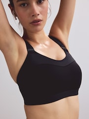 Black Zero Bounce High Impact Sports Bra - Image 3 of 8
