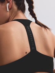 Black T-Back Medium Impact Sports Bra - Image 4 of 10