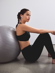 Black T-Back Medium Impact Sports Bra - Image 6 of 10