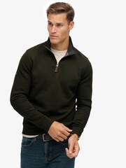 Superdry Core Pique Half Zip Sweatshirt - Imagem 1 de 4