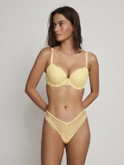 Yellow Brazilian Lace Knickers 2 Pack - Image 4 of 10