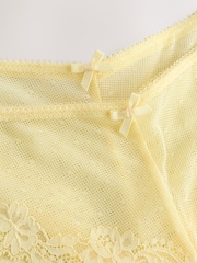 Yellow Brazilian Lace Knickers 2 Pack - Image 9 of 10