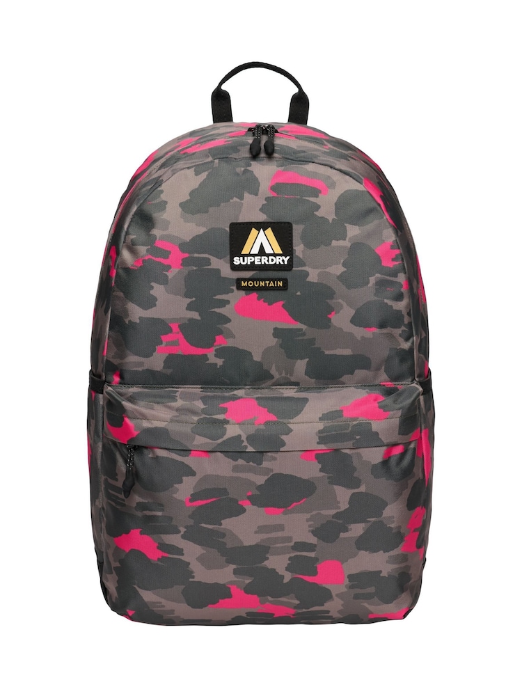 Superdry Green Classic Patch Montana Backpack - Image 1 of 3