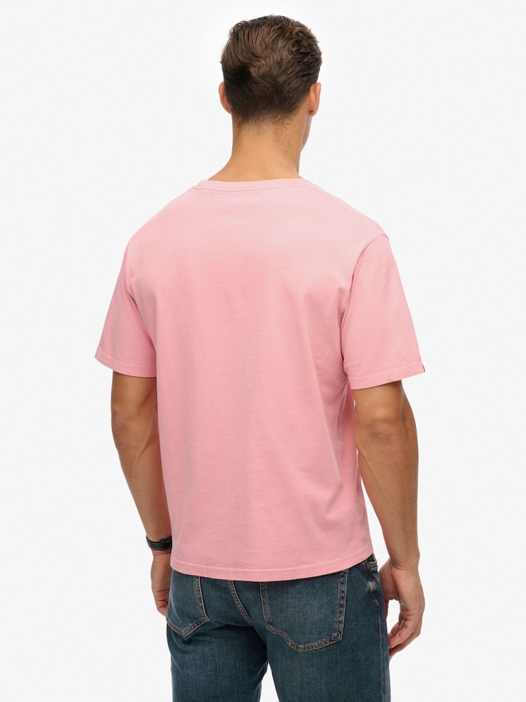 Superdry Pink Essentials Relaxed T-Shirt - Image 2 of 5