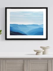 Brookpace Lascelles Multi Black Hand made in UK 'Morning Mist I' Photographic Wall Art In A Modern Matte Finish Box Frame  81 X 61Cm - Image 1 of 4