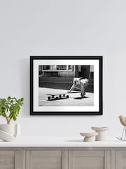 Brookpace Lascelles Black/White Hand made in UK 'Park Life Wall Art in a stylish Gloss Finish Studio Frame  50 X 40cm - Image 1 of 4