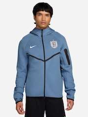 Nike Work Blue England Tech Fleece Hoodie - Image 1 of 3