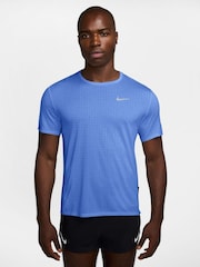 Nike Royal Pulse Blue Miler Breathe Dri-FIT Running T-Shirt - Image 1 of 4