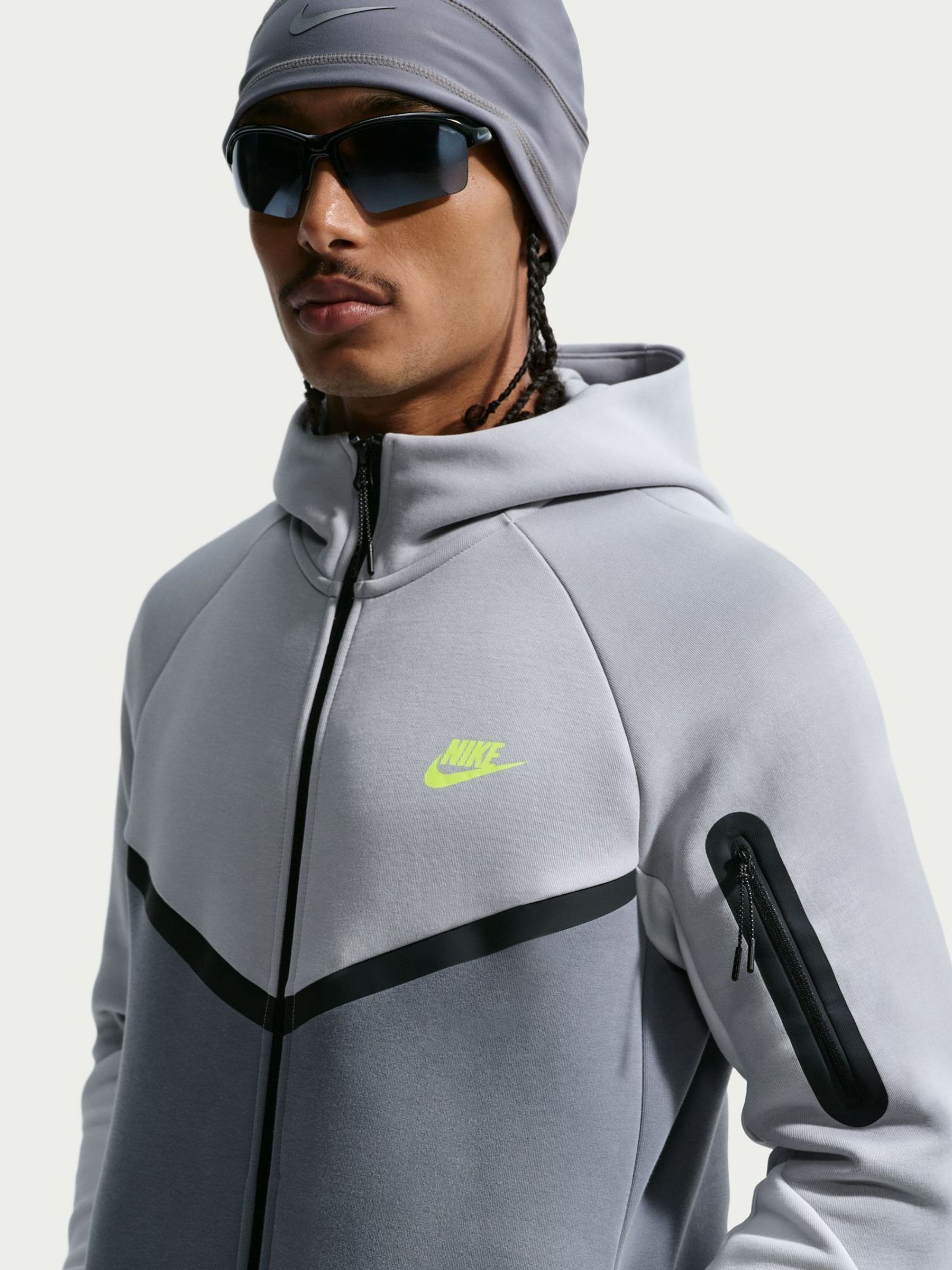 Buy Nike Smoke Grey Tech Fleece Zip Through Hoodie from Next Romania