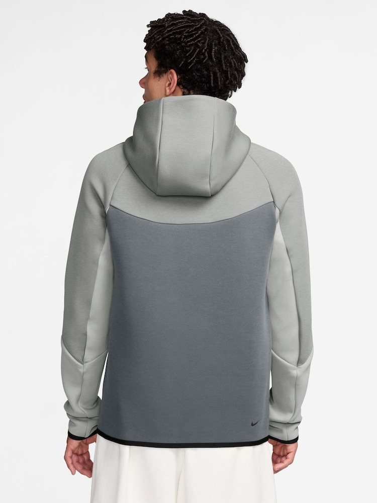 Nike Smoke Grey Tech Fleece Full-Zip Windrunner Hoodie - Image 2 of 3