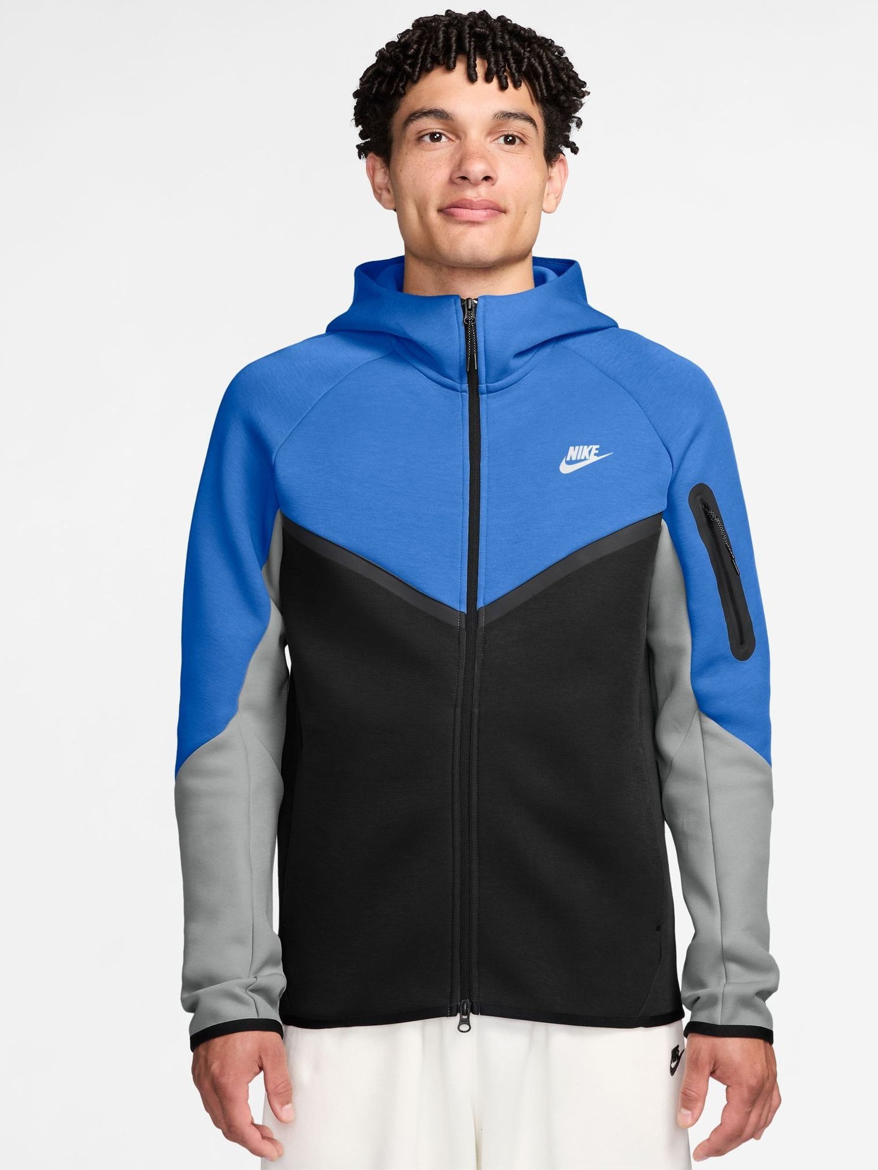 nike tech fleece windrunner hoodie blue