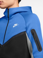 Nike Blue Crystal Tech Fleece Full-Zip Windrunner Hoodie - Image 3 of 3
