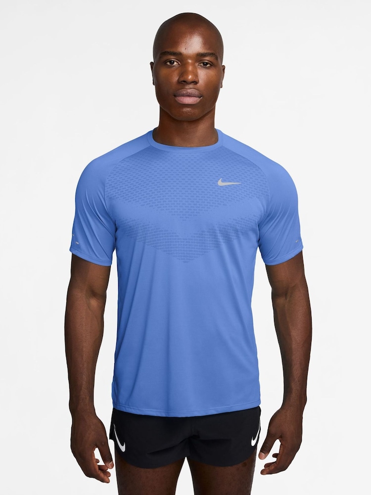Nike Royal Pulse Blue Dri-FIT Stride Running T-Shirt - Image 1 of 4