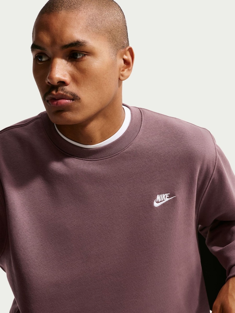 Nike Tattoo Brown Club Crew Neck Sweatshirt - Image 6 of 6 Nike Tattoo Brown Club Crew Neck Sweatshirt - Image 6 of 6